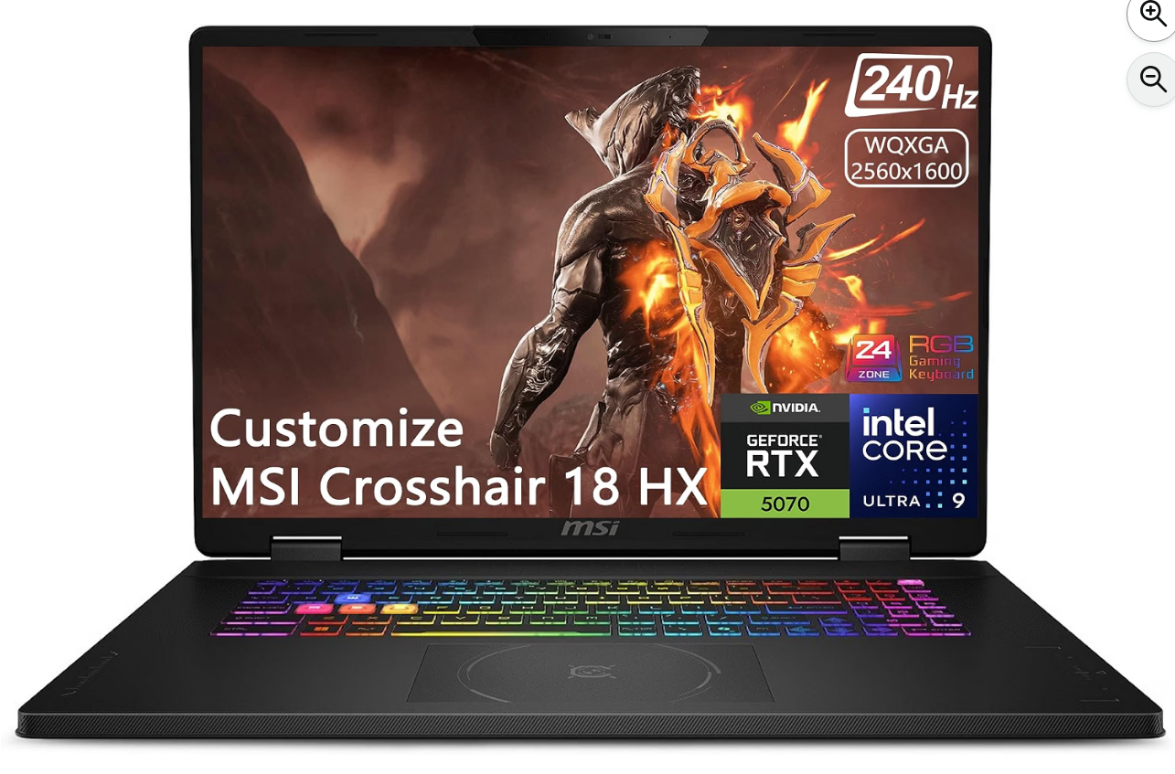 MSI Crosshair 18 HX AI Gaming Laptop for World of Warcraft